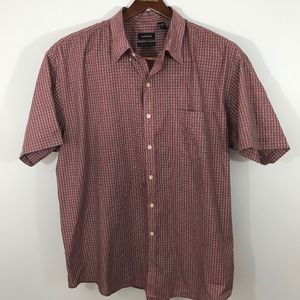 Van Heusen Mens Short Sleeve Button Down Shirt XXL